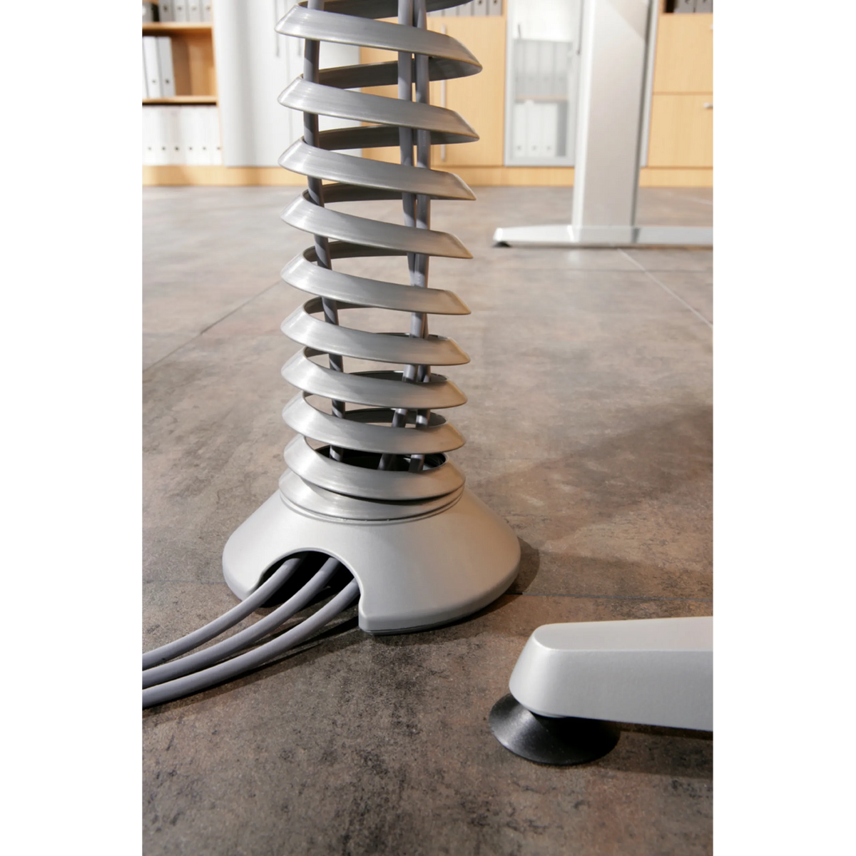 Spirale per cavi verticale argentata degli Accessori CKXE di hjh OFFICE PRO