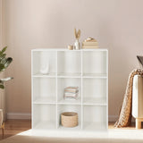 Scaffale bianco BJORKE con nove scomparti quadrati aperti di hjh LIVING