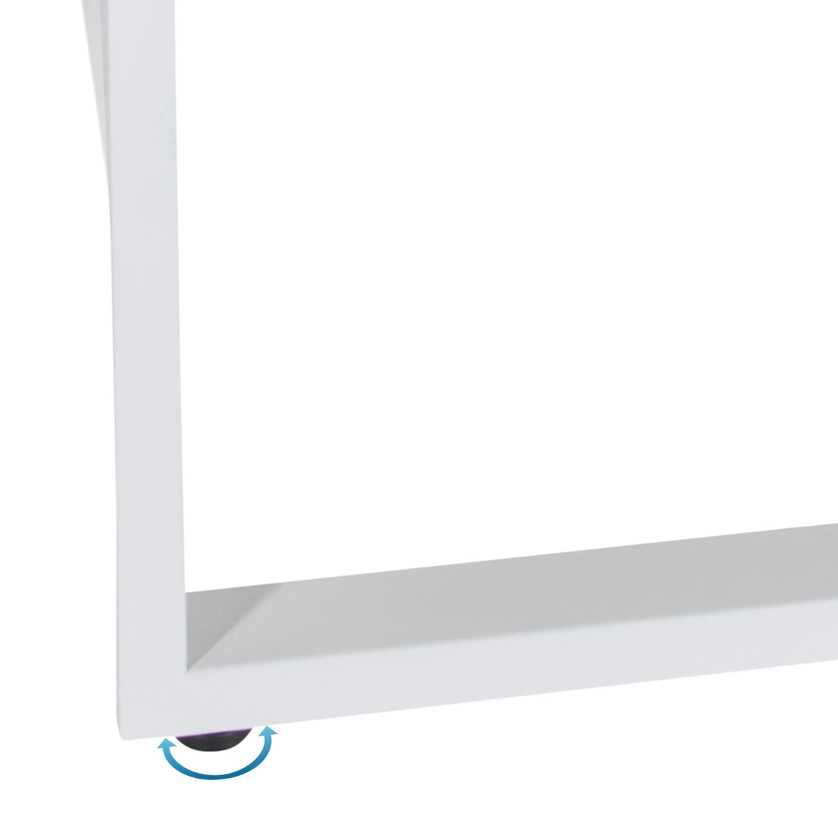 Piede regolabile in altezza della Scrivania WORKSPACE LIGHT I in bianco di hjh OFFICE