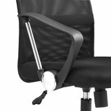 Bracciolo con montante cromato della Poltrona Home Office PURE NET in nero di hjh OFFICE