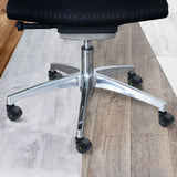 Base a cinque razze con rotelle per sedia nere 5x ROLO ESD 10mm/50mm in alluminio lucidato di hjh OFFICE