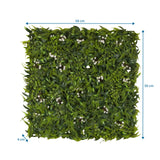 Disegno dimensionale del Pannello vegetale MORE GREEN I con 50 × 50 cm di hjh OFFICE