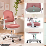 Schienale, braccioli e altezza del sedile regolabili della sedia girevole per bambini Kiddy Smart Step di hjh OFFICE (immagine generata dall’IA)
