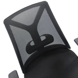 Schienale in rete nera della Sedia Home Office FALUN BASIC di hjh OFFICE