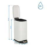 Disegno tecnico del cestino CLEAN SLIM con volume di 20 l e un'altezza di 85 cm di hjh OFFICE