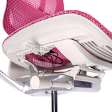 Parte inferiore della seduta con meccanismo di regolazione della poltrona di lusso ERGOHUMAN SLIM G GEN2 in rosa di hjh OFFICE