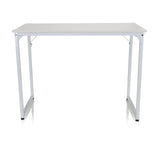 Scrivania bianca WORKSPACE I con piano rettangolare e gambe a U di hjh OFFICE – vista a 360° (vista frontale 0°)