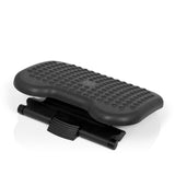 Poggiapiedi PIEDINO DOT color antracite con struttura a rilievo e inclinazione regolabile di hjh OFFICE – vista a 360° (vista frontale a tre quarti 31°)