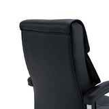 Retro dello schienale della sedia home office Relax Prestio in nero di MyBuero