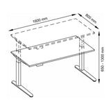 Disegno tecnico della scrivania XBHM 16 GG di 1600 × 800 mm di hjh OFFICE PRO