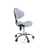 Sedia girevole per bambini KIDDY GTI-3 blu con seduta imbottita e base a cinque ruote di hjh OFFICE – vista a 360° (vista frontale a tre quarti 60°)