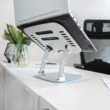 Base argentata del Supporto per LAPTOP STAND di hjh OFFICE