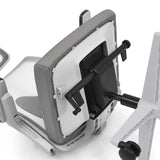 Retro dello schienale grigio con sospensione meccanica della sedia da ufficio professionale ARCEO W di hjh OFFICE