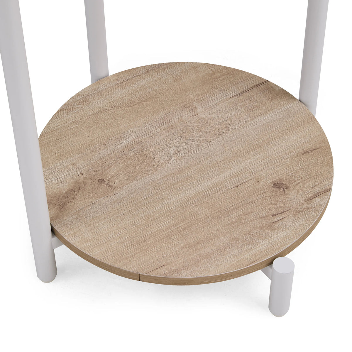 Tavolino Nestup 1 aperto con rivestimento in tessuto e due coperchi rimossi di hjh LIVING