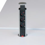 ELDO600 | Torre con prese (senza fresatura) | 3 x prese | 2 x USB - Accessori 