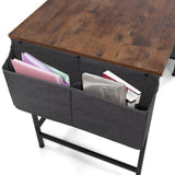 Borse in tessuto grigio per documenti sotto il piano della scrivania WORKSPACE H I di hjh OFFICE