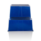 Sgabello blu TIO-E2 a due gradini di hjh OFFICE – vista a 360° (vista frontale 0°)