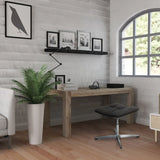 Sgabello imbottito SARANTO con rivestimento in tessuto nero e base in metallo a quattro razze in una stanza luminosa di hjh OFFICE