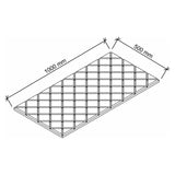 Disegno tecnico dell'accessorio AWPX10 di 1000 × 500 mm di hjh OFFICE PRO