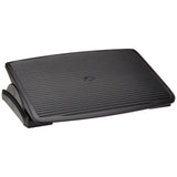 Poggiapiedi PIEDINO STRIPE antracite con superficie scanalata e posizione inclinata di hjh OFFICE