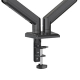 Fissaggio al tavolo con morsetto a vite del Supporto per monitor Ergomount GF2 in nero di hjh OFFICE
