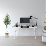 Piante artificiali OLIVE di colore verde con un vaso bianco di hjh OFFICE
