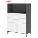 FlexWall | 3 OH | Ante + cassetti + struttura | con zoccolo 