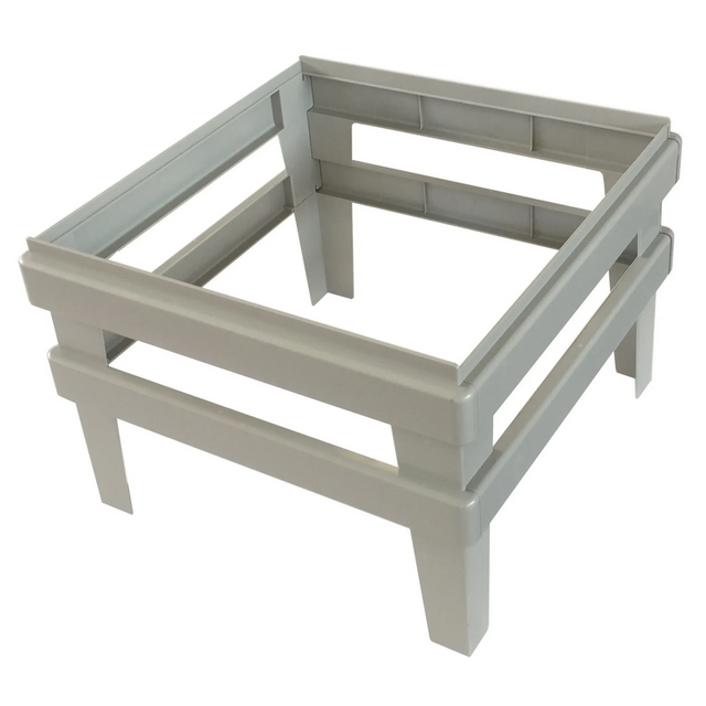 Inserto per cartelle sospese ACHR in plastica grigia con cornice rettangolare di hjh OFFICE PRO