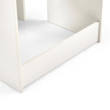 Bordo inferiore dell'alloggiamento e base dello Specchio da Trucco Glamdesk in bianco di hjh LIVING