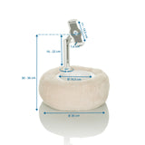 Disegno tecnico del Supporto per cellulare e tablet COMFILAP II con un diametro esterno di 30 cm di hjh OFFICE
