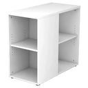 Scaffale biANCO 1630 con due scomparti aperti e un ripiano inseribile di hjh OFFICE PRO