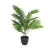 Piante artificiali ARECA con foglie di palma verdi in un vaso nero di hjh OFFICE