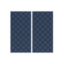 Elemento acustico da parete blu AWPX10 con cuciture a diamante come Accessori di hjh OFFICE PRO