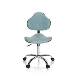 Sedia girevole per bambini KIDDY GTI-3 verde menta con struttura in metallo lucido e base a cinque ruote di hjh OFFICE – vista a 360° (vista frontale 0°)