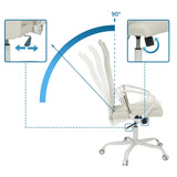 Meccanismi di regolazione e raggio di inclinazione fino a 90 gradi della Sedia Home Office STRYKA W di hjh OFFICE