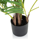 Steli e vaso nero delle Piante artificiali ARECA I di hjh OFFICE