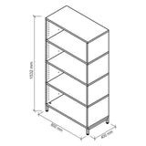 Disegno tecnico dello scaffale FlexWall di 1532 x 800 mm di hjh OFFICE PRO