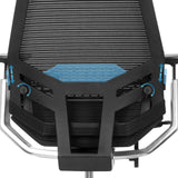 Supporto lombare regolabile in altezza della sedia da ufficio professionale GENIDIA SMART BLACK CM in nero di hjh OFFICE