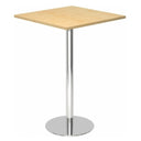 BISTRO H88Q C | Tavolino alto | 80x80 | Cromato - Sistema tavolo da conferenza 