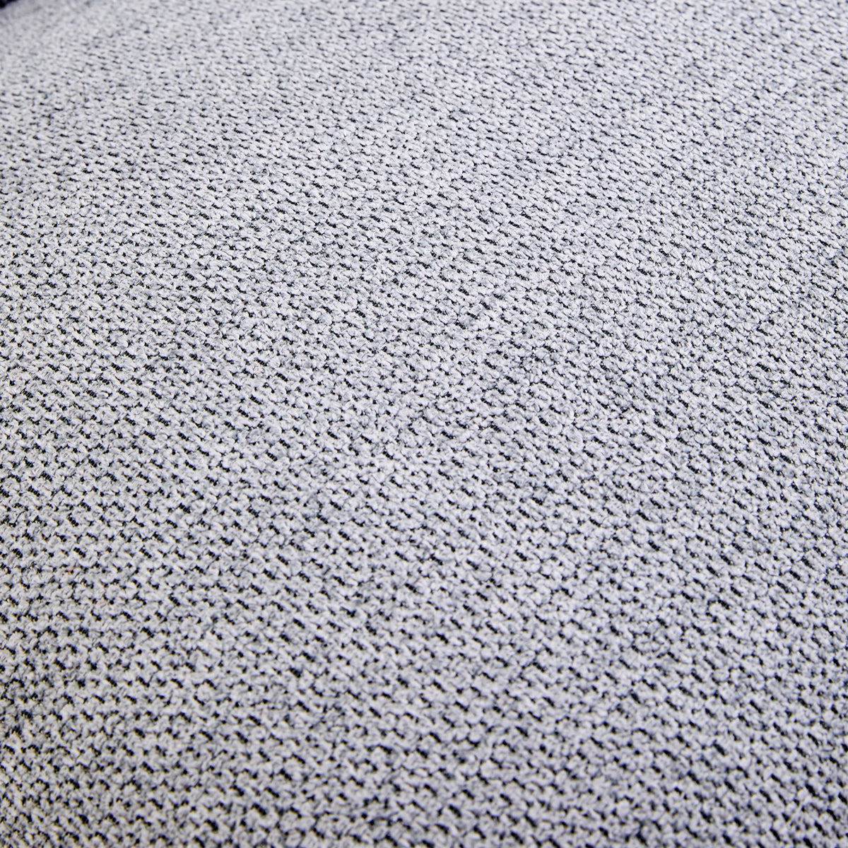 Rivestimento in tessuto grigio scuro della poltrona lounge Criss-Cross 20 con trama grossolana di hjh LIVING