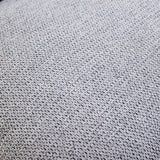 Rivestimento in tessuto grigio scuro della poltrona lounge Criss-Cross 20 con trama grossolana di hjh LIVING