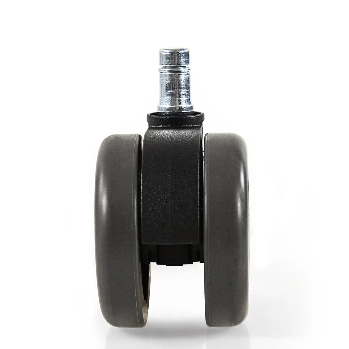 Rotelle doppie per sedia 5x ROLO FREE 11mm/65mm in nero per pavimenti duri con perno in metallo di hjh OFFICE