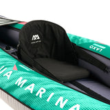 Sedile nero con schienale del kayak gonfiabile LAXO-285 color petrolio di Aqua Marina