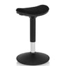 Ausilio per la posizione eretta BALANCE SIT I B nero con seduta imbottita e base rotonda di hjh OFFICE