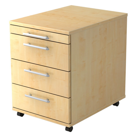 BARI 1606 | Rollcontainer mit 3 Schüben | Holz - buerostuhl24