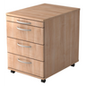 BARI 1606 | Rollcontainer mit 3 Schüben | Holz - buerostuhl24