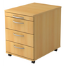 BARI 1606 | Rollcontainer mit 3 Schüben | Holz - buerostuhl24