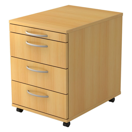 BARI 1606 | Rollcontainer mit 3 Schüben | Holz - buerostuhl24