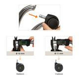 Messung des Bolzendurchmessers von 10 mm und 11 mm für Stuhlrollen 5x ROLO ESD 11mm/65mm von hjh OFFICE