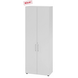Armadio grigio BETA 9 con due ante e maniglie argentate di hjh OFFICE PRO